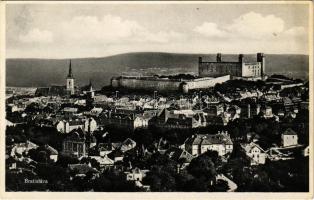 Pozsony, Pressburg, Bratislava; látkép, vár / view, castle (Rb)