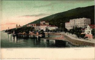 Abbazia, Opatija; Südstrand. Alfred Dietrich / beach (vágott / cut)