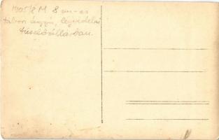 1905/8 M 8 cm-es tábori ágyú légvédelmi tüzelőállásban / WWI K.u.k. military, 8 cm Feldkanone M.5 fi...