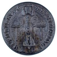 DN Buda város középkori pecsétjének fém múzeumi másolata tokban (72mm) T:AU