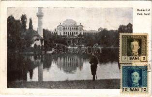 Bucharest, Bukarest, Bucuresti, Bucuresci; Parcul Regele Carol I / park, Turkish mosque. TCV card (t...