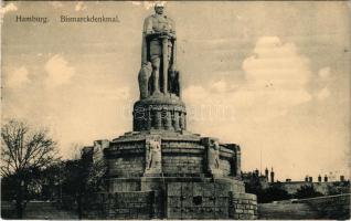 1922 Hamburg, Bismarckdenkmal / Bismarck monument (surface damage)