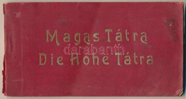 Tátra, Magas-Tátra, Vysoké Tatry; képeslapfüzet 6 képeslappal (hiányos) / postcard booklet with 6 po...