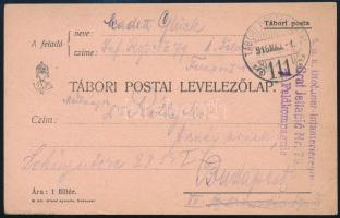 1915 Tábori posta levelezőlap "K.u.k. Otocaner - Infanterieregiment Graf Jellacic Nr.79."