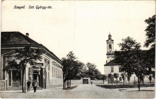 1933 Szeged, Szent György tér, gyógyszertár (fa)
