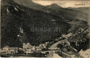 1917 Zidani Most, Steinbrück; general view, bridge (Rb)