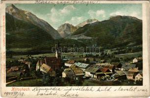 1904 Kötschach, Kötschach-Mauthen; general view, church (EB)