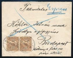 1904 Expressz levél 40f bérmentesítéssel "ZENTA"