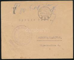 1945 (5. díjszabás) Mosonmagyaróvár helyi levelezőlap 50P készpénzes portóval