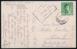 1919 Képeslap bosnyák cenzúrával, "SARAJEVO"