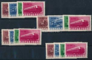 1946 Vasútjubileum 4 db sor