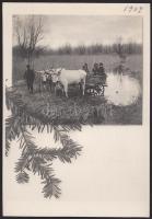 cca 1900-1910 Habsburg-Tescheni Frigyes főherceg kastélyának környékén készült felvétel a főherceg ö...