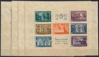 1938 4 db Szent István blokk (32.000)
