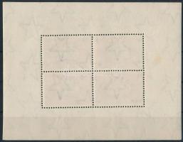 1950 UPU fogazott blokk (220.000) (rozsdafolt / stain spot)