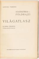 Szécsi Ferenc: Statisztikai-földrajzi Világatlasz. Bp., Universum. Kiadói egészvászon kötés, kopotta...