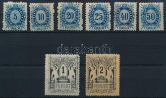 1874 Réznyomat távírda sor (13.000) (rozsda / stain)