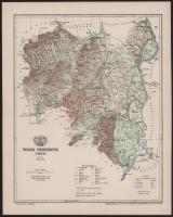 ca 1920 Vármegye térképek 24x30 cm Tolna, Baranya, Vas, Zata