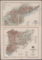 ca 1920 Vármegye térképek 24x30 cm Tolna, Baranya, Vas, Zata
