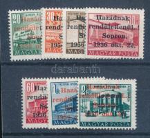 1956 Sopron 7 értékes sor