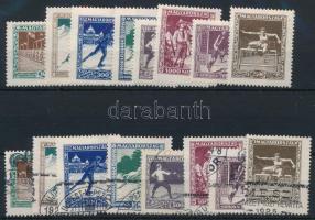 1925 Sport postatiszta és pecsételt sor (31.000)