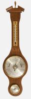 Német barometer hőmérővel, jó állapotban, m: 45 cm