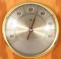 Német háromrészes barometer, 39x18 cm