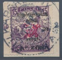 Nyugat-Magyarország (II.) 1921 Arató 15f R! (MBA 13) Bodor vizsgálójellel