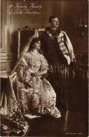 IV. Károly király és Zita királyné. Labori felvétele, Budapest 1916. / Charles I of Austria and Quee...