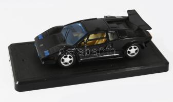 Majorette Lamborghini Countach 5000 makett autó talapzaton, h: 18 cm