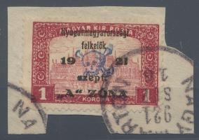 Nyugat-Magyarország (II.) 1921 Arató 1K (MBA 18) Bodor vizsgálójellel