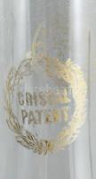 Bronztestű petróleumlámpa, cilinderrel, m:41 cm