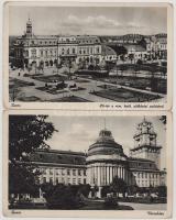 Zenta, Senta; - 2 db régi város képeslap / 2 pre-1945 town postcards