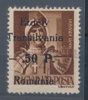 Helyi kiadás Székelyudvarhely 1944 Hadvezérek 50f/4f (MBA 3) ritka RR! Bodor vizsgálójellel