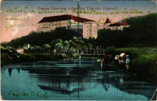 1905 Végles, Véghles, Véglesváralja, Podvígles, Víglas; Frigyes főherceg kastélya. Dosztalik K. kiad...
