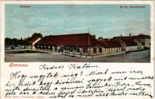 1903 Pancsova, Pancevo; Sóraktár, M. kir. fővámhivatal. Kohn Samu kiadása / salt depot, customs offi...