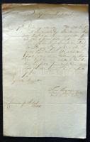 1787 Majthény Bálint nemes saját kézzel írt levele hivatalos ügyben sértetlen viaszpecséttel
