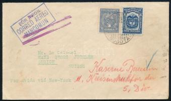 1932 SCADTA légi levél Svájcba