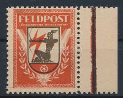 Deutsches Reich ~1942 Feldpost ívszéli bélyeg Luftnachrichten Schule 5 Erfurt