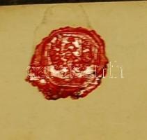 1797 Bakksay József nemes saját kézzel írt ex offo levele sértetlen viaszpecséttel