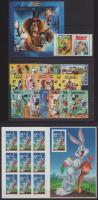 Mesék főleg postatiszta tengerentúli gyűjtemény 15 db kis és közepes berakólapon közte Walt Disney r...