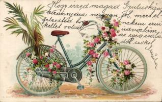 Floral Bicycle litho