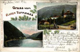 1905 Vöröstoronyi-szoros, Roter-Turm-Pass, Pasul Turnu Rosu; Karl Graef. Art Nouveau, floral (EK) (E...