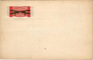 Osztrák-magyar katonai művészlap / WWI Austro-Hungarian K.u.k. military art postcard. Emb. (EK)