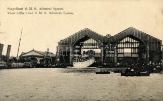SMS Admiral Spaun put on water