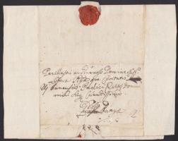 1796 Ex offo levél Ujváry György szerencsi plébános saját kezű aláírásával és visaszpecséjével / Ex offo letter