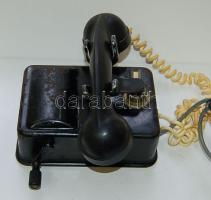 1920-as évek körüli tekerős telefon működőképes állapotban/old-fashioned telephone, operable