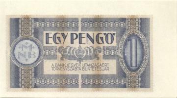 1938. 1P bal és felső oldali ívszéllel T:I