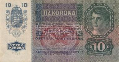 1915. 10K felülnyomás nélkül T:I-