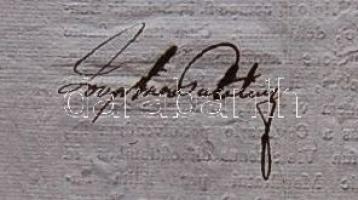 1810 Pénzügyi tárgyú Helytartótanácsi leirat József nádor, gróf Latinovits János és Pregorius Máté h...