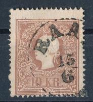 1858 10kr bélyeg "RAAB"